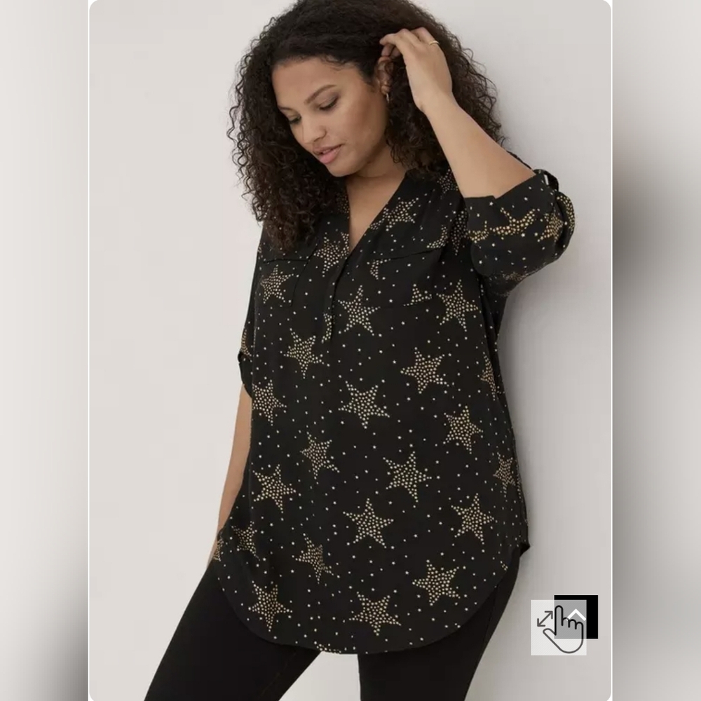 Harper Georgette Tunic Blouse